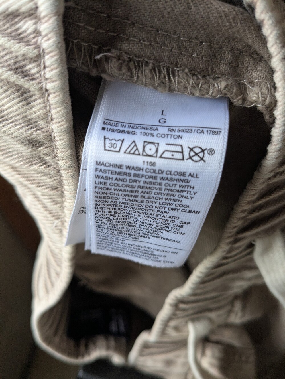 Gap High Rise Wide Leg Utility Drawstring Jeans - Picture 4 of 4